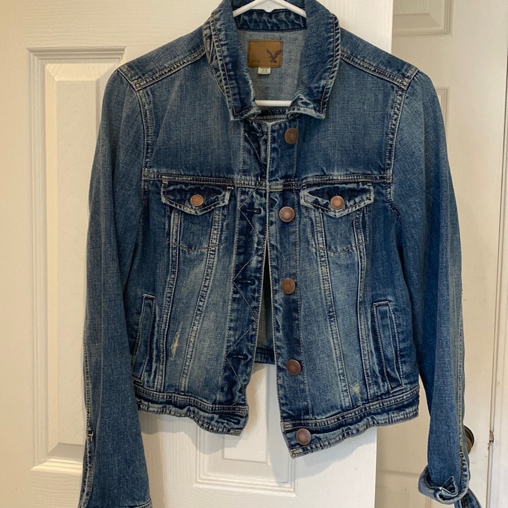 American eagle dark denim jacket